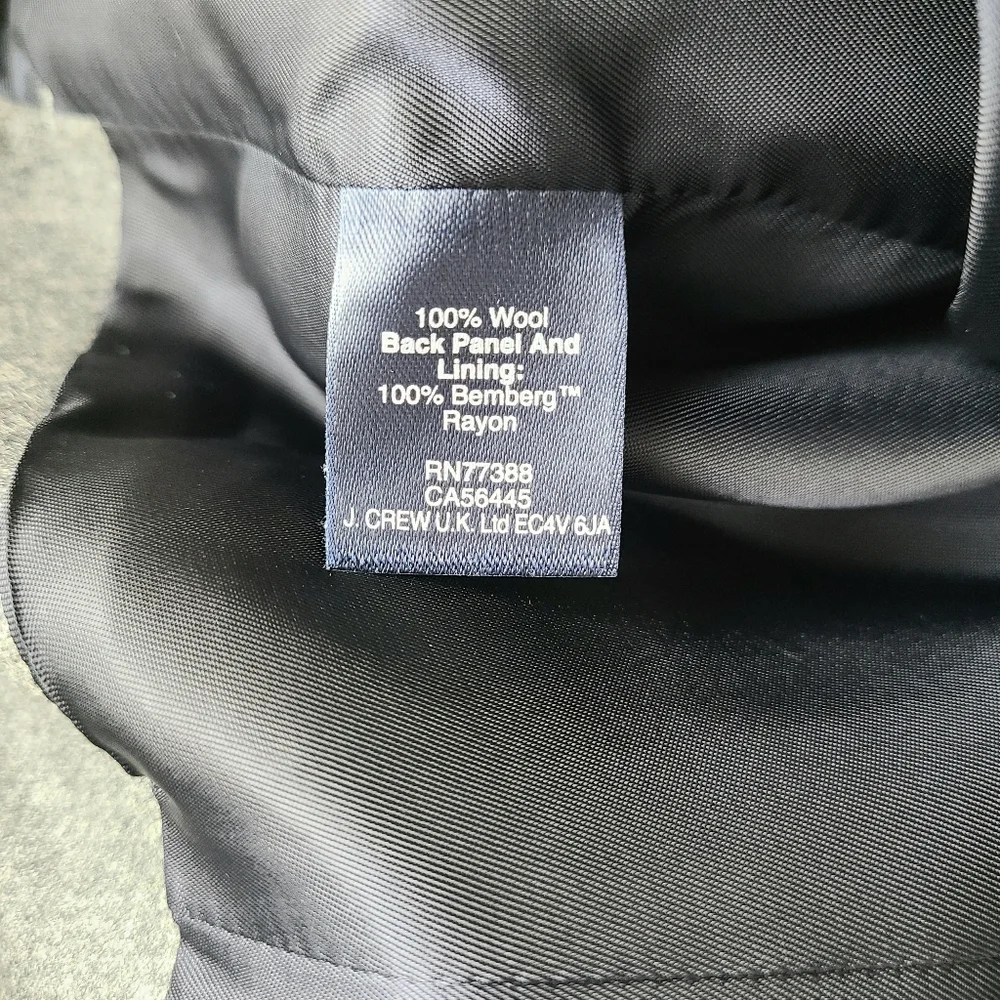 J. Crew Vitale Barberis Canonico Gray Wool Vest